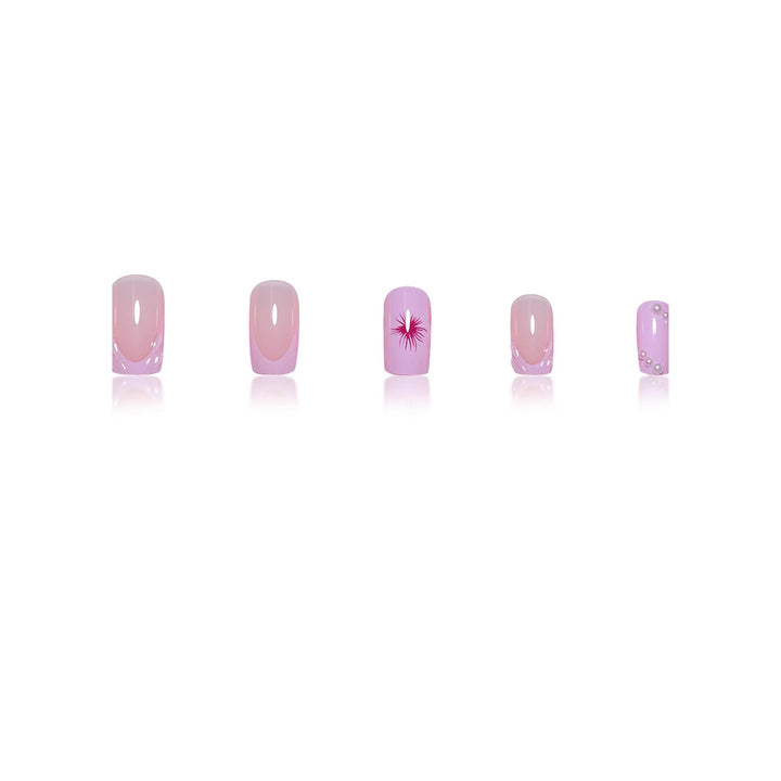 3D Floral Acrylic Nail Enhancements Bowlift