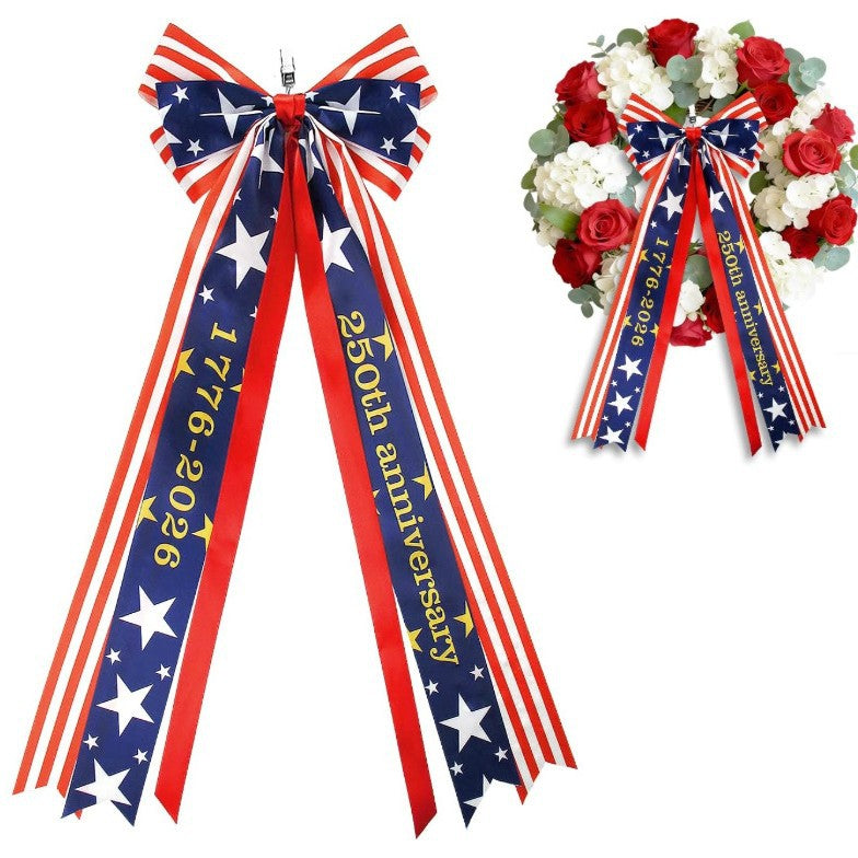 Women's Nan Hair Ruffle Bow with Long Ribbon Straps and Clip Closure Bowlift