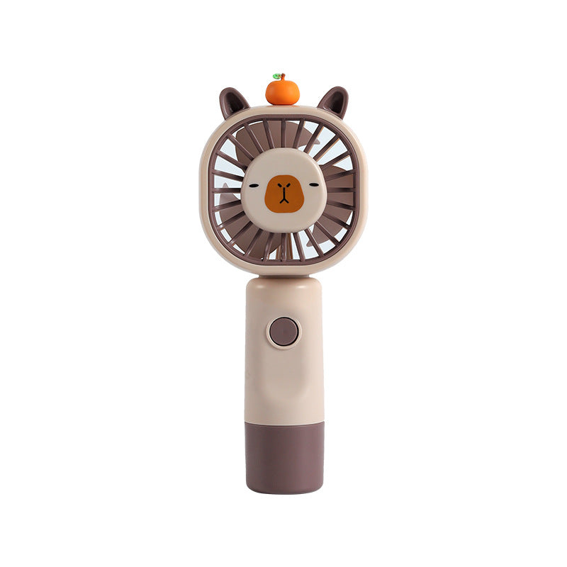 Women's portable hand fan with animal motif Bowlift