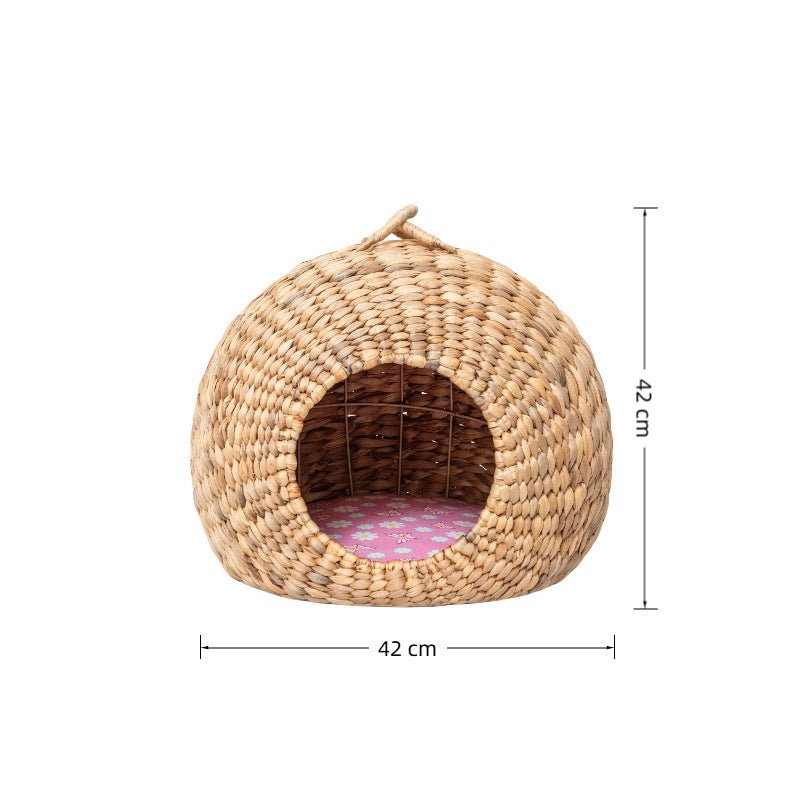 Vintage Style Woven Bike Basket Bowlift