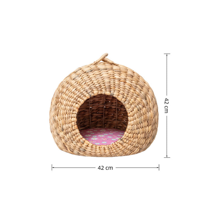 Vintage Style Woven Bike Basket Bowlift
