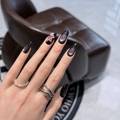 Elegant Ombre Stiletto Press-On Nail Design Bowlift