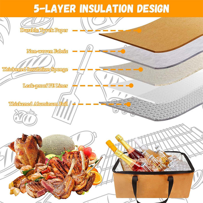 Insulated Food Transport Tote Bowlift