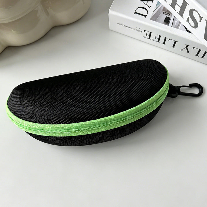 Hardshell Zippered Sunglasses Case with Carabiner Protective EVA Shell Bowlift