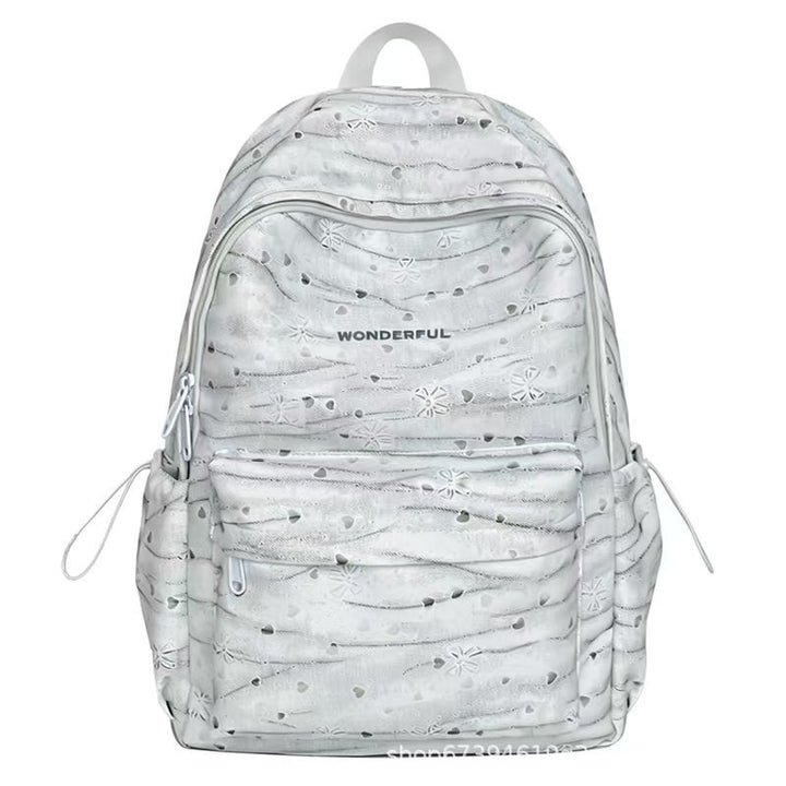 Textured Patterned Backpack Bowlift