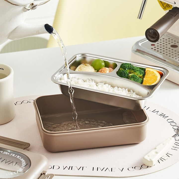 Multi-Section Stainless Steel Meal Prep Container