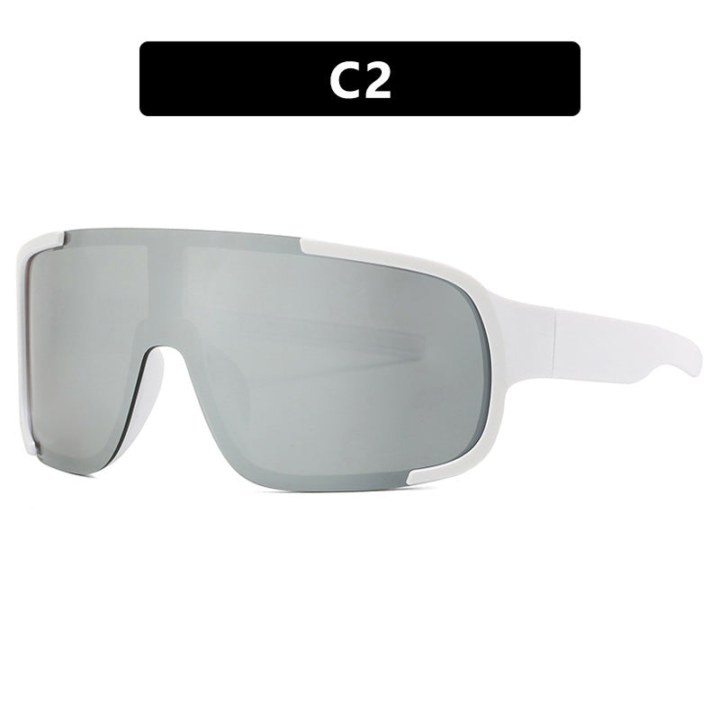 Women's sporty UV protection sunglasses with wide, aerodynamic shape Bowlift