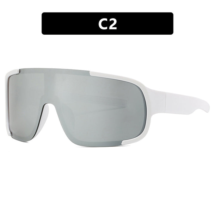Women's sporty UV protection sunglasses with wide, aerodynamic shape Bowlift