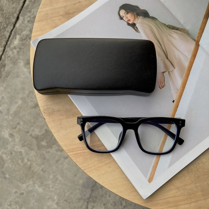 Elegant Leather Eyeglasses Case Bowlift