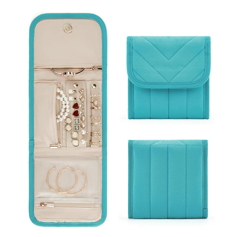 Jewelry organizer with versatile compartment layout Bowlift