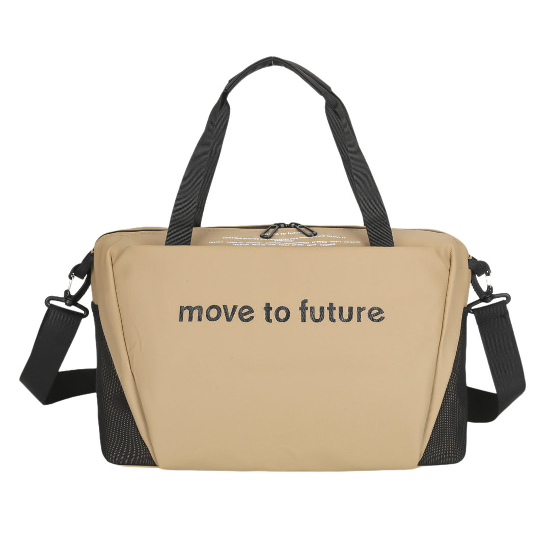 Sporty shoulder bag with innovative carrying system Bowlift