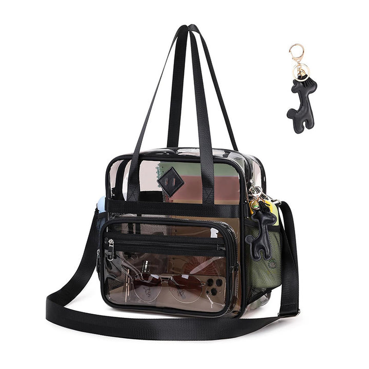 Transparent Tote Bag with Additional Compartments Bowlift