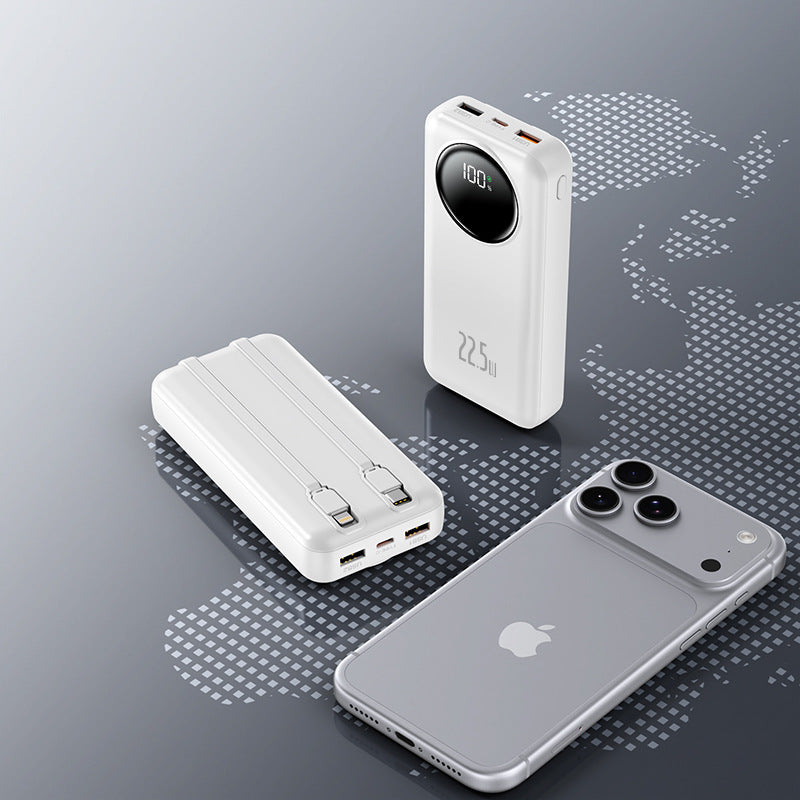 Power bank with multifunctional USB port and digital charge level indicator Bowlift