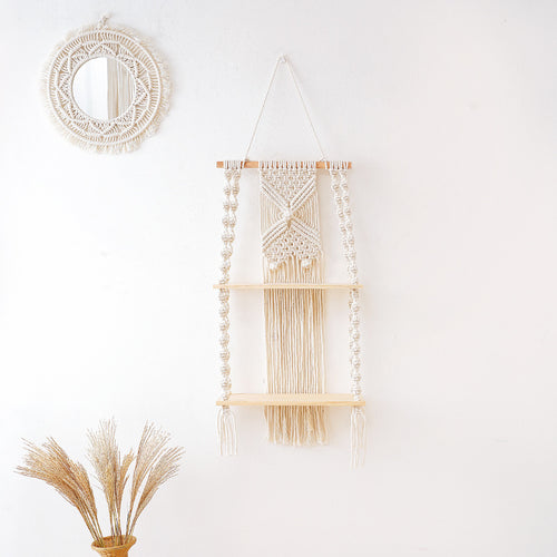 Decorative Macramé Wall Shelf Bowlift