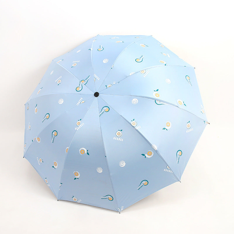 Ladies folding umbrella with cheerful motifs Bowlift