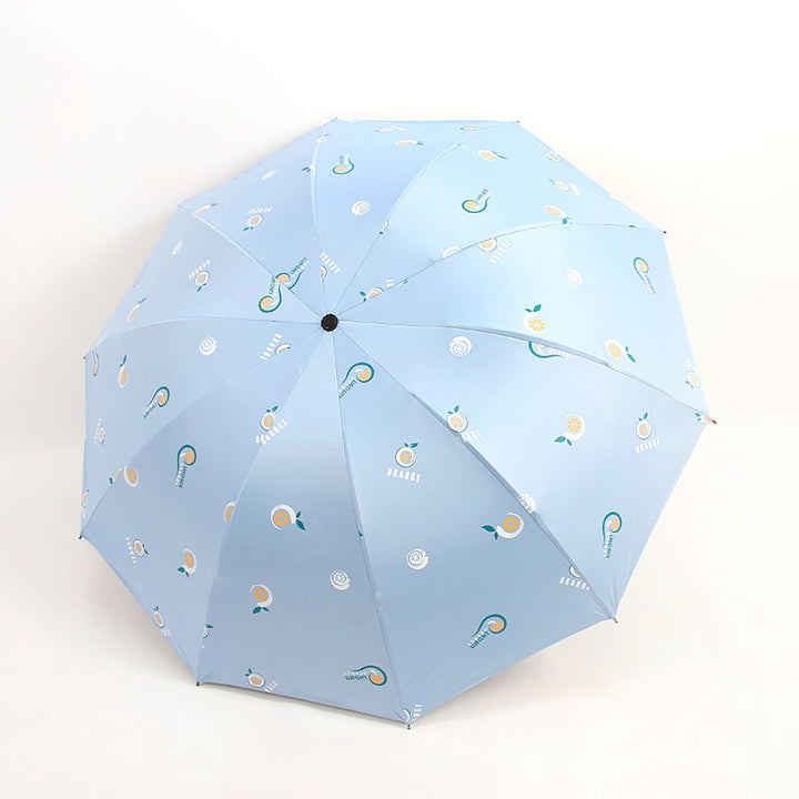 Ladies folding umbrella with cheerful motifs Bowlift