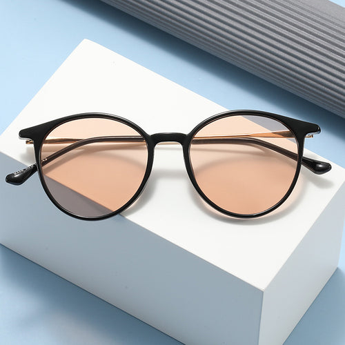 Women's fashionable round glasses with delicate design Bowlift