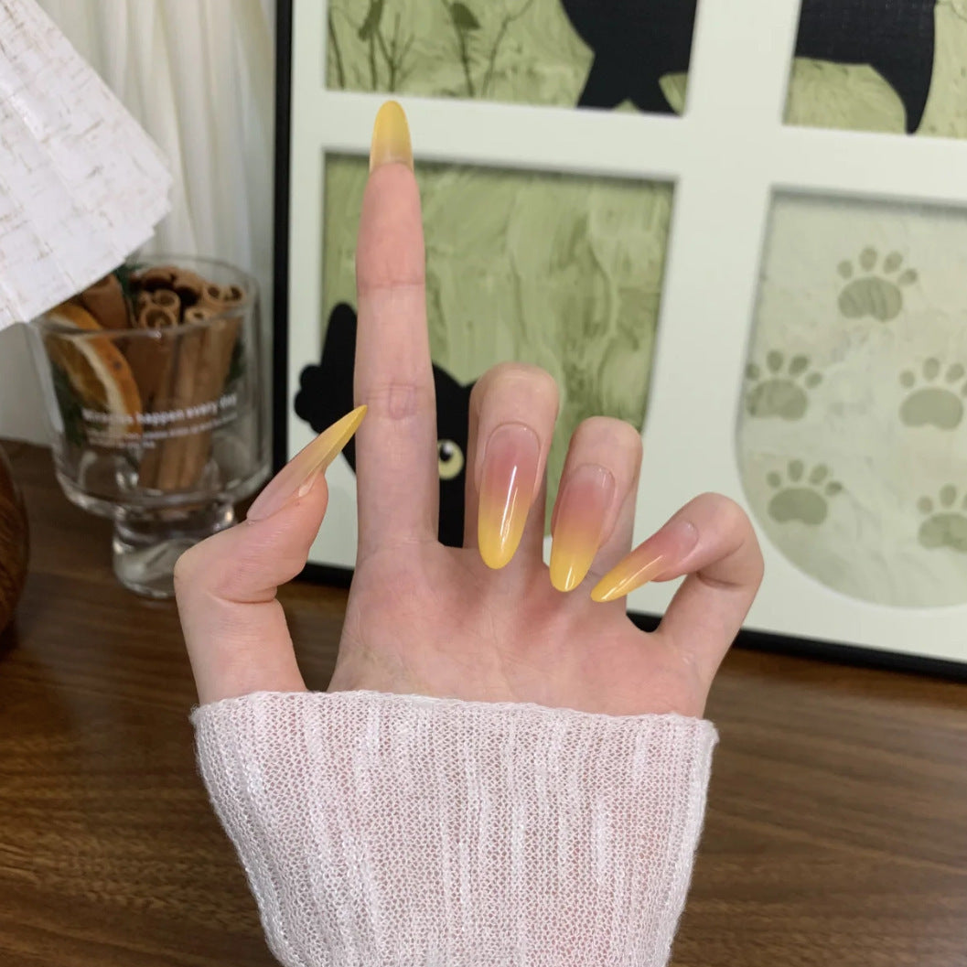 Ombre Almond-Shaped Press-On Nails Bowlift