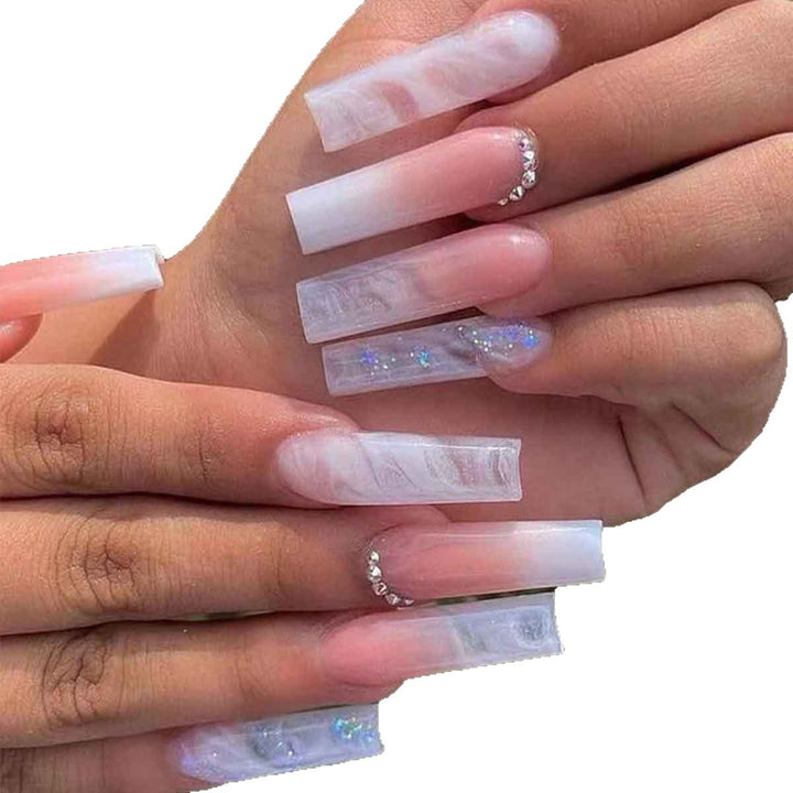 Premium Acrylic Square Press-On Nails Bowlift
