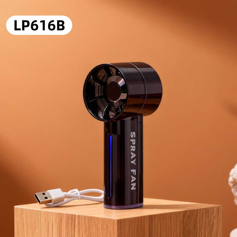 Women's Portable Spray Fan with USB Charging Function Bowlift