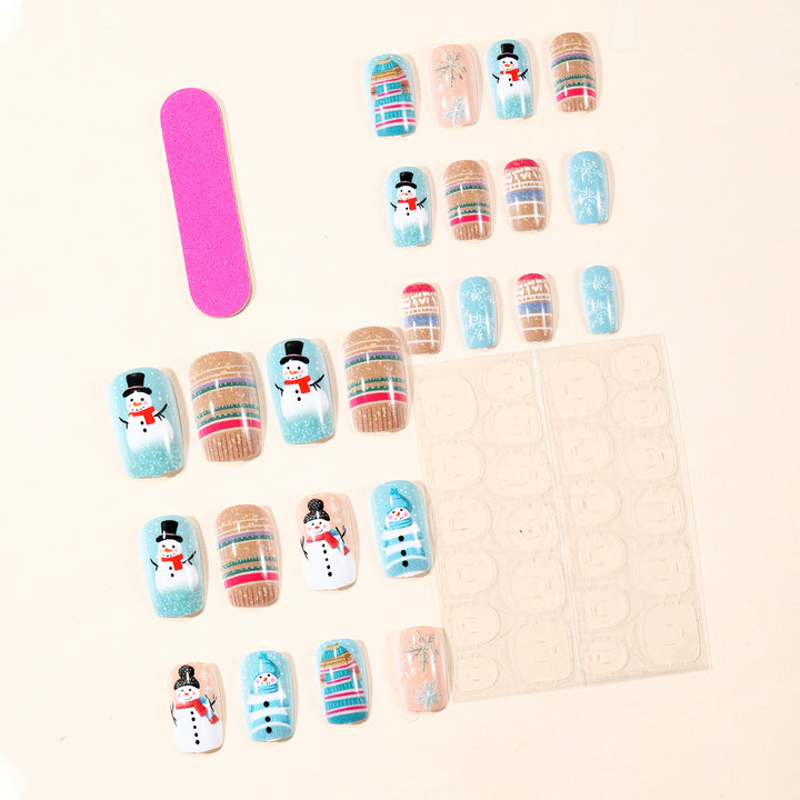 Festive Winter-Themed Nail Art Extensions Bowlift 1789713348