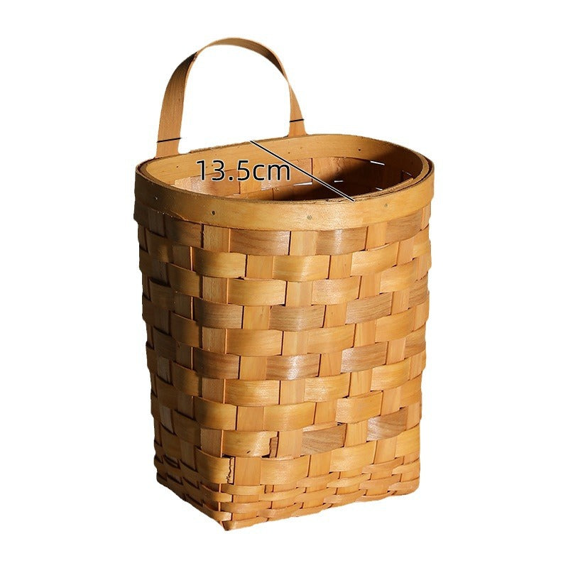 Handcrafted Wicker Storage Cylinder Bowlift