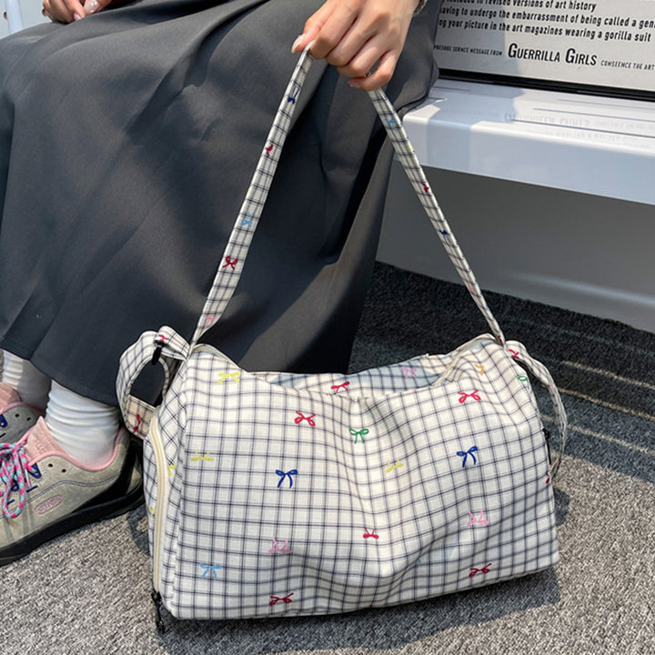 Sporty shoulder bag with unique star pattern Bowlift