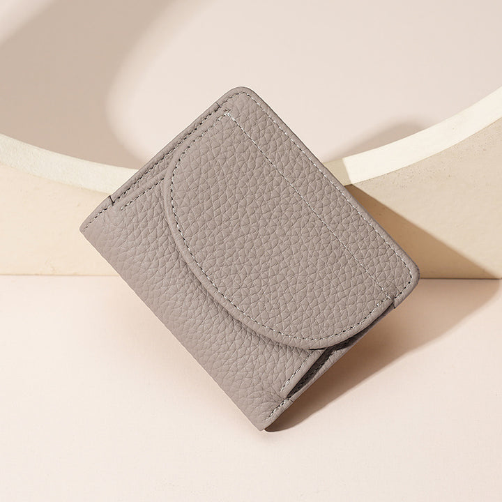 Textured Leather Cardholder Wallet