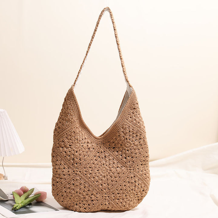 Casual Macrame Shoulder Bag Bowlift