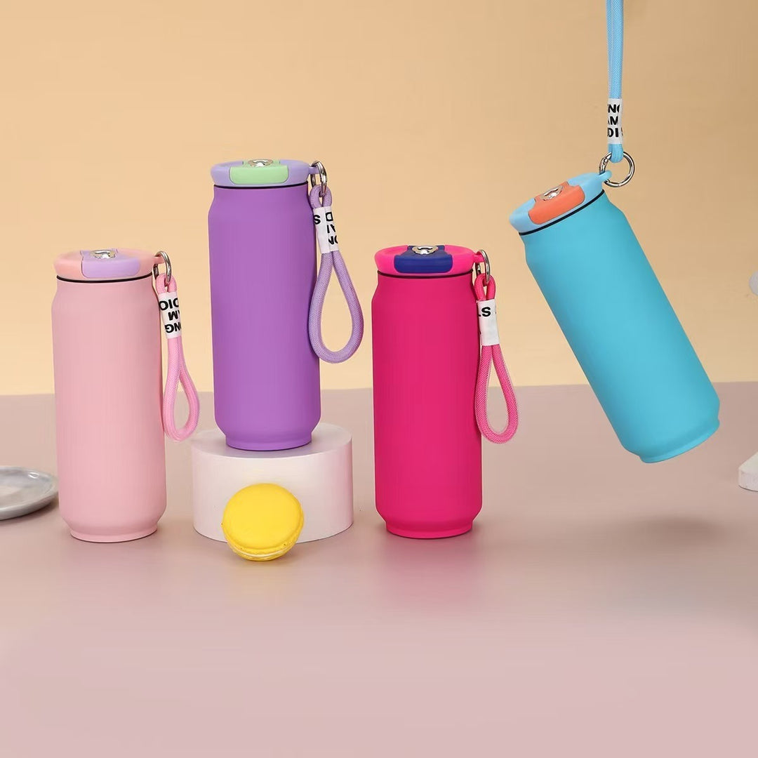Women insulated water bottle with practical carry handle Bowlift