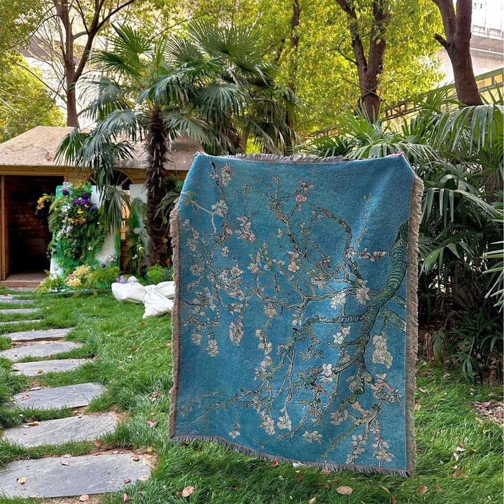 Artful Nature-Inspired Throw Blanket