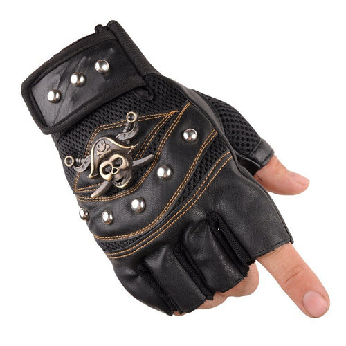 Men's biker gloves with breathable mesh material and robust design Bowlift