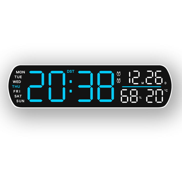 Digital wall clock with temperature and hygrometer display Bowlift