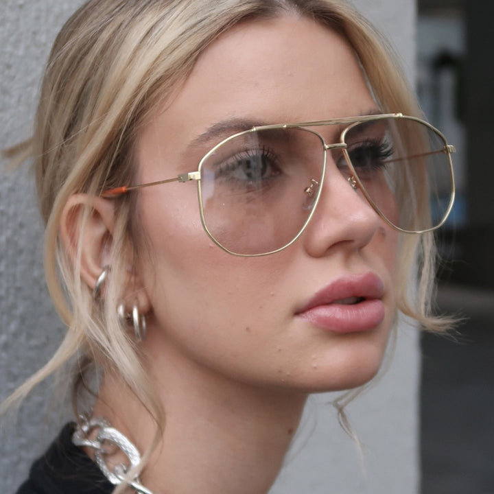 Women's creative pilot sunglasses with striking frame Bowlift