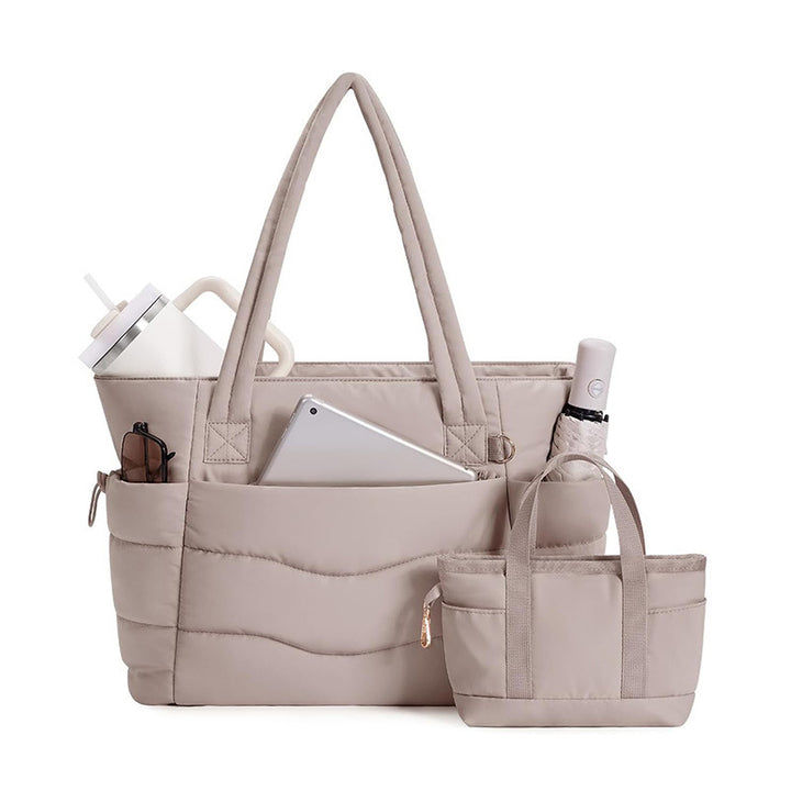 Padded everyday bag with removable inner pouch Bowlift