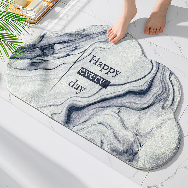 Plush Cloud Shaped Bath Mat Bowlift