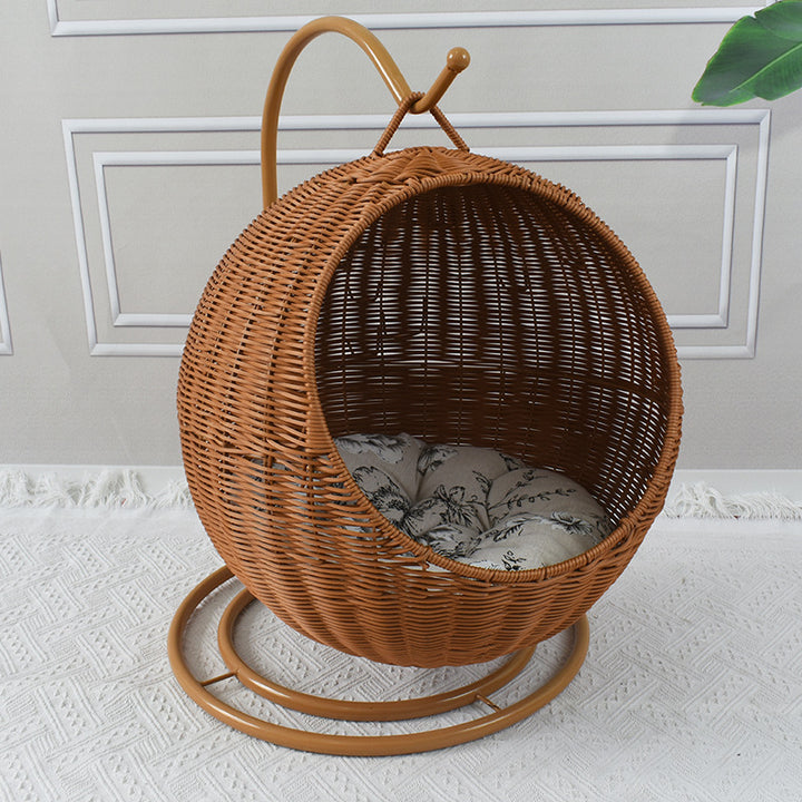 Hanging Wicker Swing Chair Bowlift