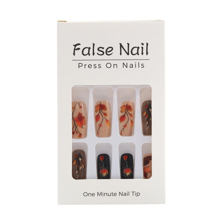 Artificial Nails Set with Seasonal Flower Designs Bowlift