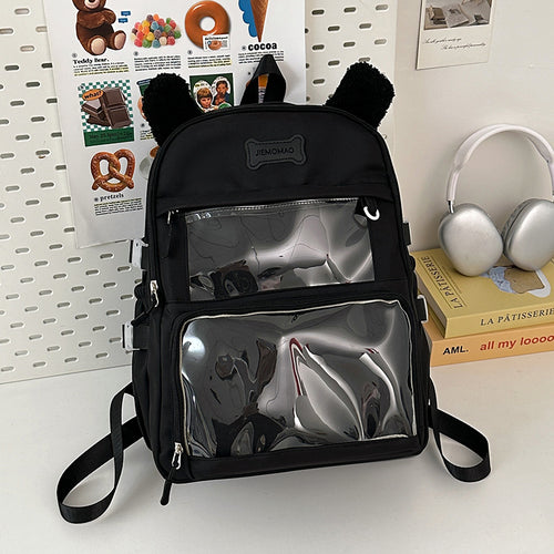 Funky Cat-Ear Design Reflective Backpack