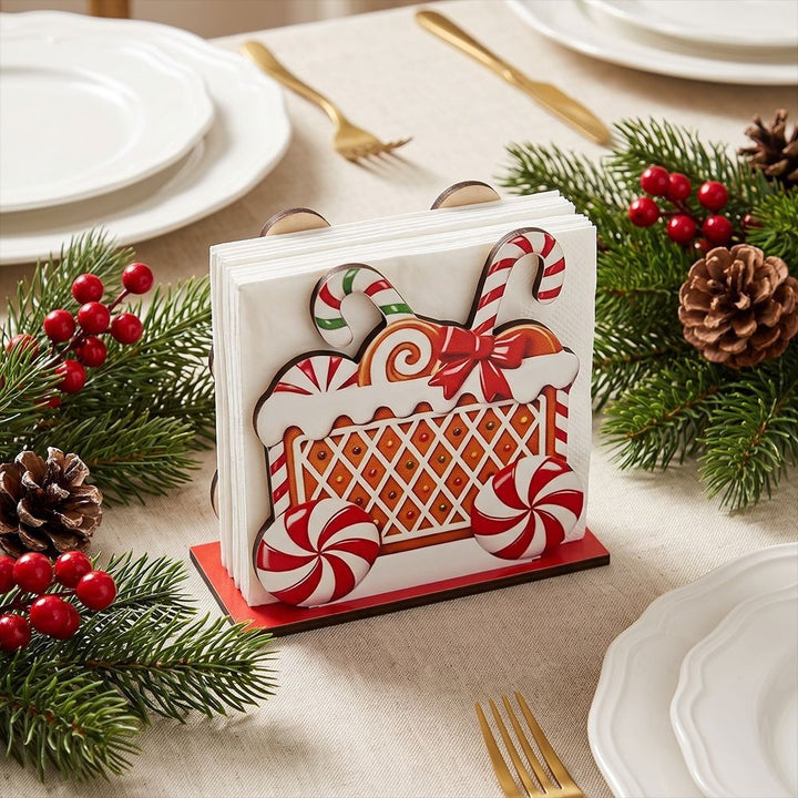 Christmas decoration with gingerbread house motifs Bowlift