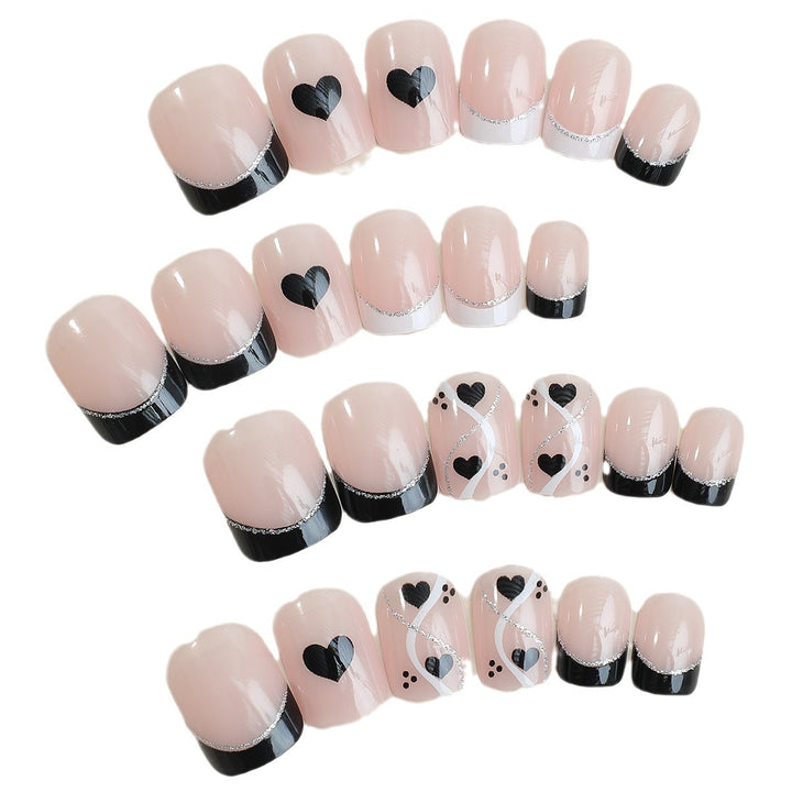 Creative Nail Art Set with Cute Heart Design Bowlift