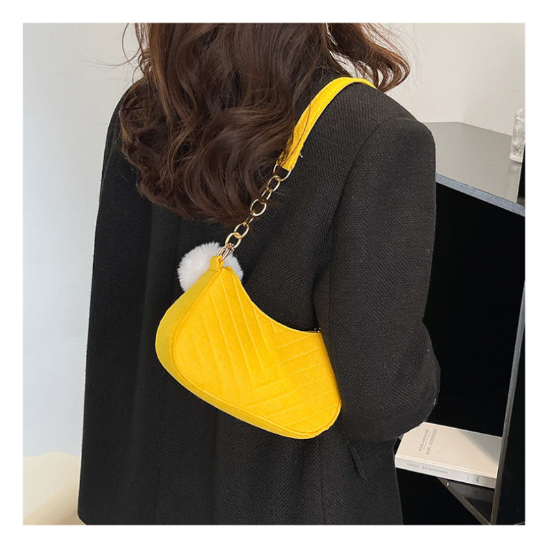 WoStylish Faux Fur Mini Handbag Bowlift