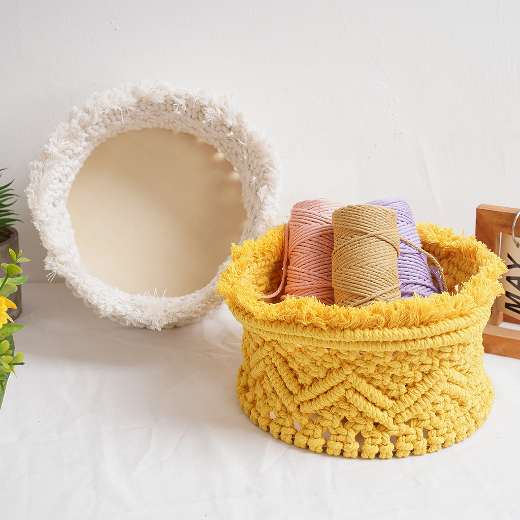 Decorative Macrame Storage Basket Bowlift