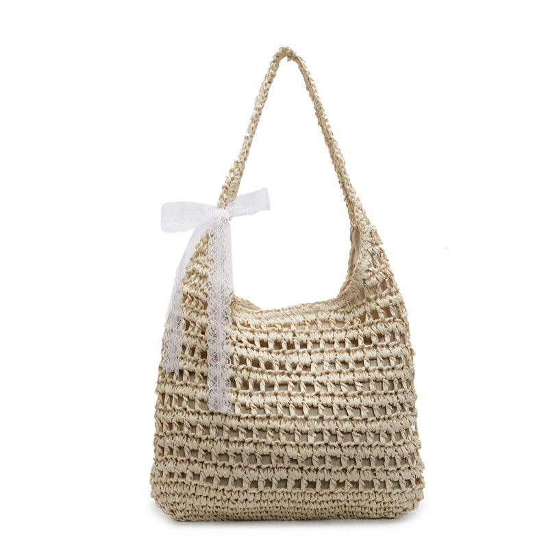 Handmade beach bag with lace Bowlift