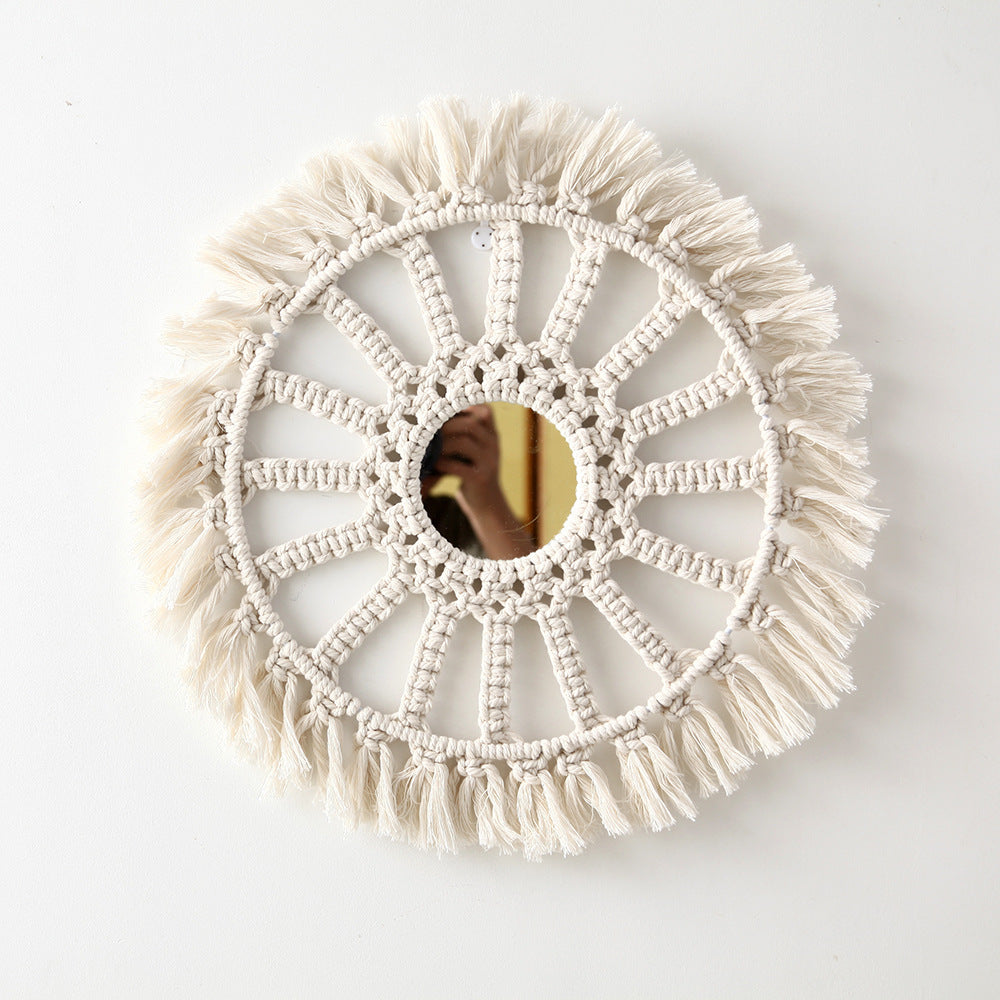 Bohemian Macrame Wall Mirror Bowlift