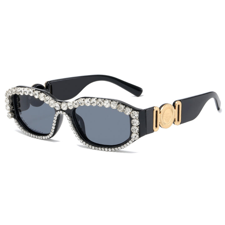 Women's Glamorous Sunglasses with Sparkling Accents Bowlift