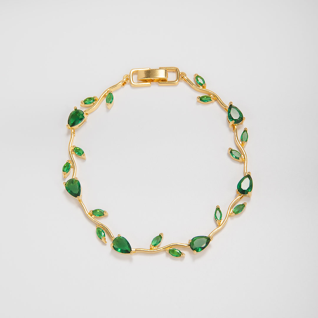 Elegant Floral Design Statement Bracelet Bowlift
