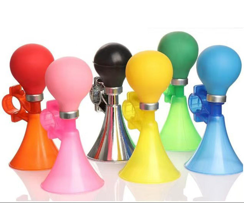 Classic Squeeze Bulb Bicycle Horn with Quick-Release Handlebar Clamp Bowlift