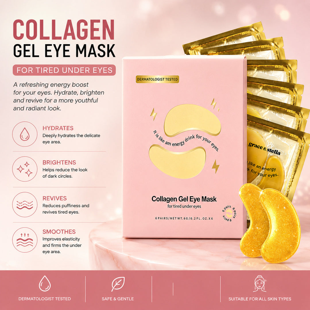Revitalizing Hydrogel Under-Eye Gold Collagen-Infused Patch Set