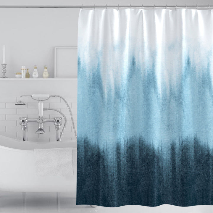 Women's Artistic Watercolor Shower Curtain Bowlift